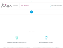 Tablet Screenshot of kayadental.com